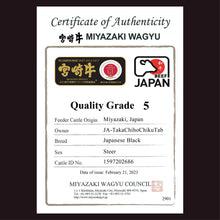 Load image into Gallery viewer, A5宮崎牛 Miyazakigyu 空 "SORA" Steak Set (600g)