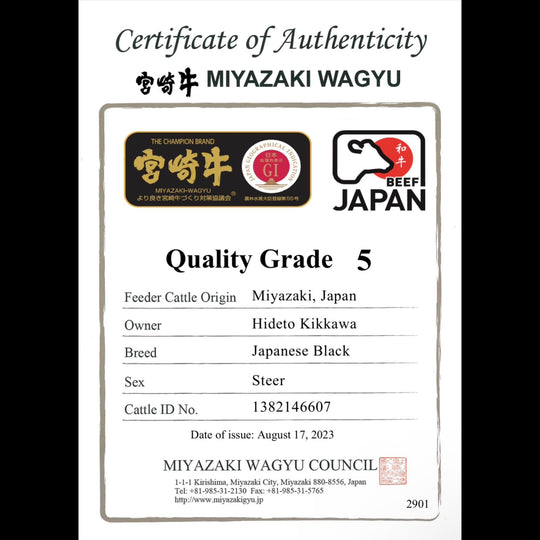 A5宮崎牛 特上肩バラ Miyazakigyu Brisket