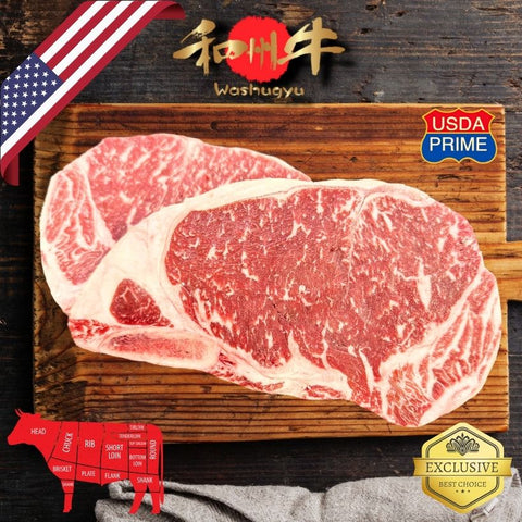 🇸🇬 SG60 🇸🇬 和州牛 US和牛 骨付サーロイン Washugyu Prime Bone-In Striploin / US / ALL NATURAL / US Wagyu / SUPER PRIME BEEF 8-9