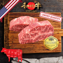 Load image into Gallery viewer, 和州牛 特上ミスジ Washugyu Oyster Blade &quot;MISUJI&quot; / Steak portioned (200g) / US / ALL NATURAL / Wagyu / SUPER PRIME BEEF 10+
