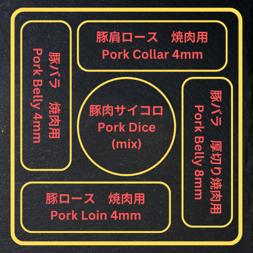 ハイライフポーク Hylife Pork 勇人 “HAYATO” Premium Yakiniku Set (500g)